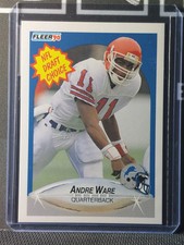 Andre Ware 1990 Fleer NFL Draft Choice Rookie Card #103