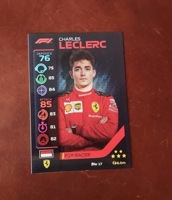  2020 Formula 1 Topps Turbo Attax Charles Leclerc #17 RC Portrait Rookie Card