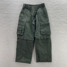 Boy Scouts of America Cargo Pants Youth 8 Green Convertible Uniform Outdoors