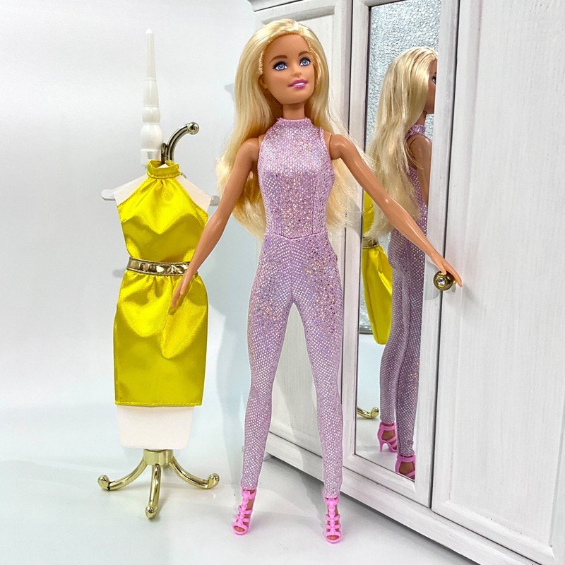 2018 Blonde Barbie DOLL In 2023 EXTRA FLY Jumpsuit, LOOKS Top, Skirt + Shoes
