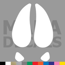 White Tailed Deer Track Vinyl Die Cut Decal Sticker - Buck Hunter Hunting White Tailed Deer Track Vinyl Die Cut Decal Sticker - Buck Hunter Hunting