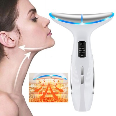Microcurrent Neck Face Lift Beauty Device Skin Rejuvenation Reduce Double Chin