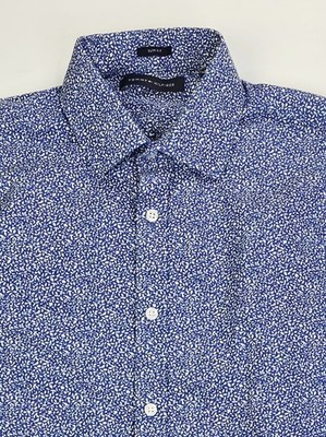 Tommy Hilfiger Slim Fit Spread Collar Men Size 15-15.5 32/33 Medium Floral Shirt