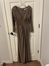 Ieena For Mac Duggal Dress Bridesmaid Mother Of Bride Sequin Maxi Size 4