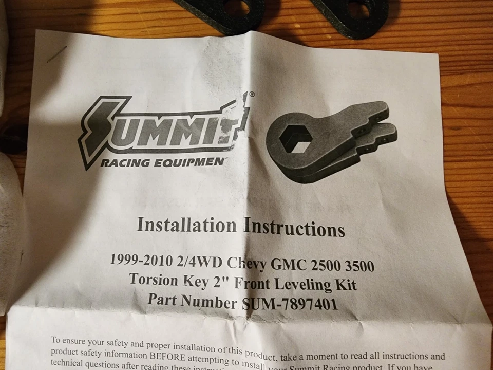 Kit de elevación niveladora de llave barra de torsión delantera de 2" 99-10 Chevy GMC HD 2500 3500 Foto 2 de 4