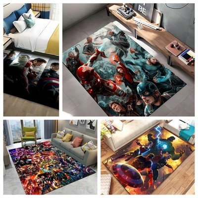 Marvel Avengers Kinderzimmer Cartoon Teppich Bett Teppich Kristall Geschenke