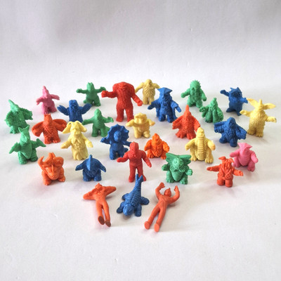 Ultraman Ultra Monsters Großverkauf 30 Keshi Figuren Rubber Popy Kinnikuman (D)