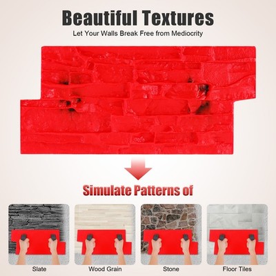 Decorative Concrete Cement Stamp Mat Mold Cobble Stone Floppy Imprint Texture