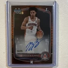 Brayden Burries 2025-26 1st Bowman Reptilian Refractor Auto/ 25 RC Wildcats