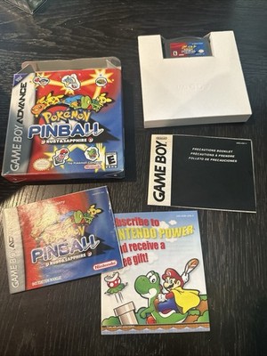 Pokemon Pinball: Ruby and Sapphire Gameboy Advance Complete All Inserts
