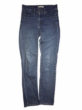 Levi  s 314 Shaping Straight Jeans Women  s Size 26 Dark Wash Mid Rise Denim C69