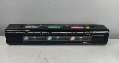 Vintage 1980's Yorx Newave FP-1010 Stereo Triple 3 Tape Player