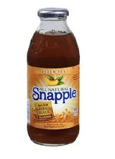 Limited Edition Glass Snapple Peach Bottle