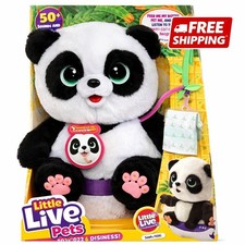 Little Live Pets My Baby Talking Panda ChuChu, Cuddly Panda Toy Plush with 50+