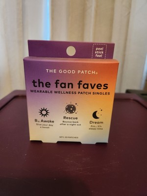 The Good Patch- Fan Faves Set- Plant-Based Vegan Wellness Patches - 3ct *NEW*