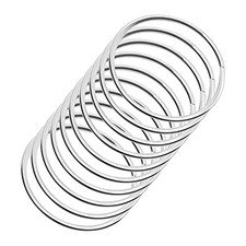 Macrame Hoops Ring for Dream Catcher Metal Crafts Round 2 inch 10pc Silver