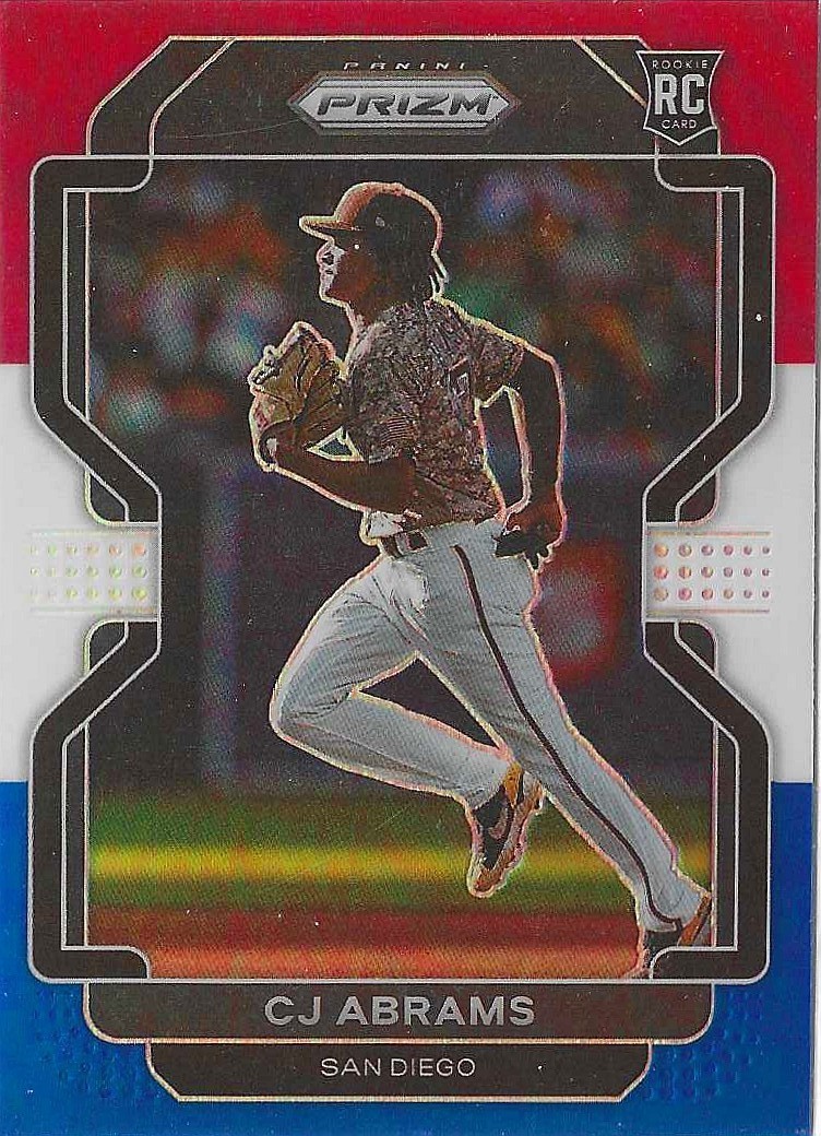 2022 Panini Prizm - C.J. Abrams #12 Red White & Blue Prizm (RC)