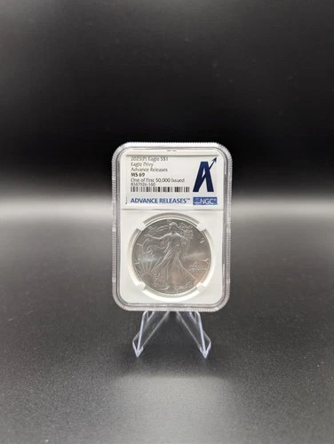 2025 (P) 1 oz Eagle Privy American Silver Eagle NGC MS69  Advanced Release