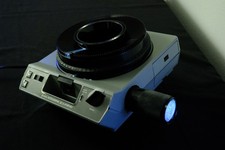 Kodak Ektagraphic III A Slide Projector w/ carousel, leather case - working