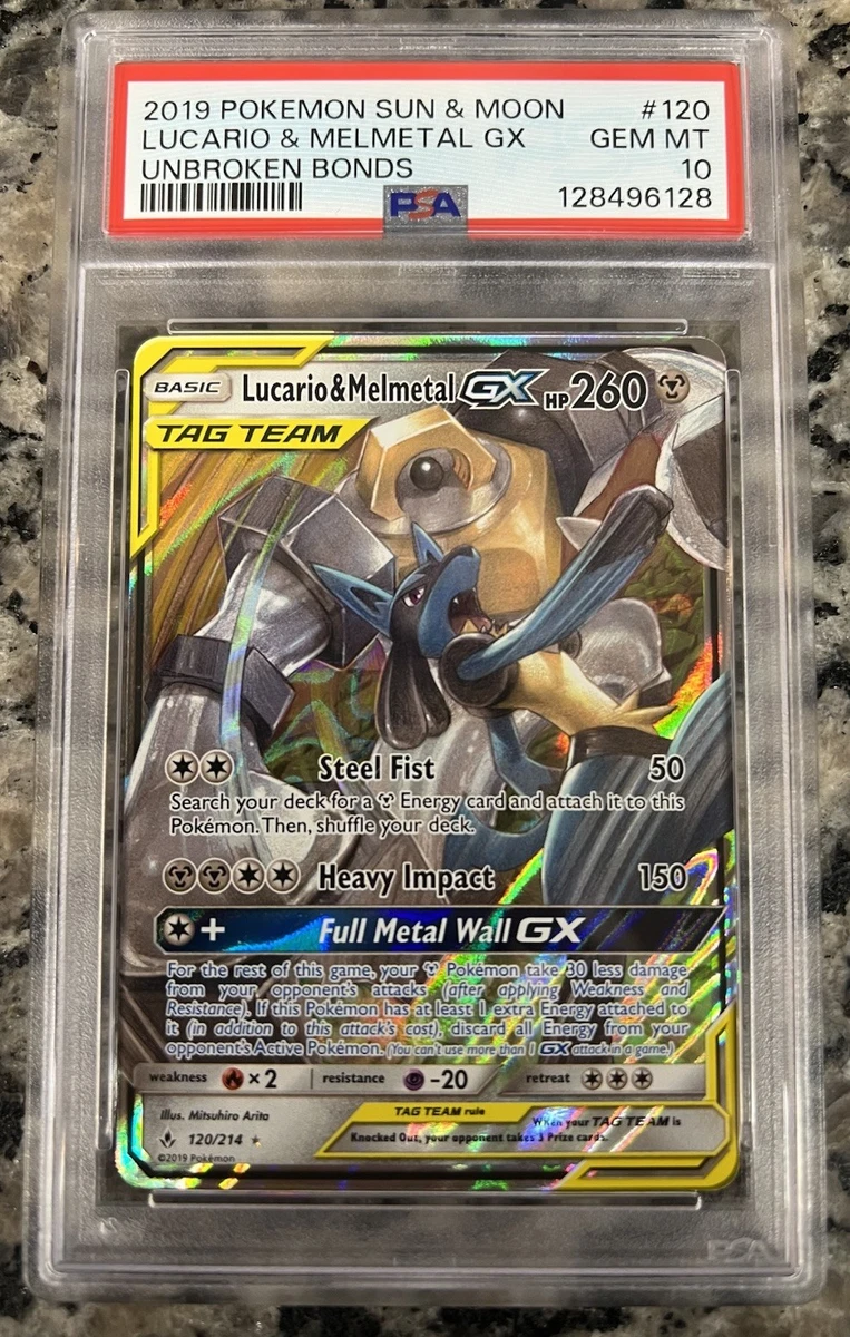 Lucario & Melmetal GX 120/214 Sm-Unbroken Bonds for sale | eBay