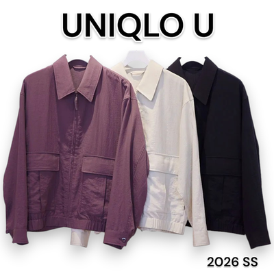 UNIQLO U Short blouson 483835 PURPLE BLACK NATURAL XS-2XL Japan