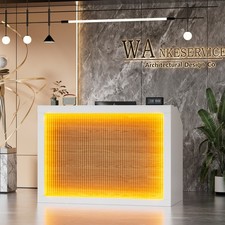 Empfangstheke, Kassentresen, Empfangstisch, Sekretärsmöbel mit LED-Beleuchtung