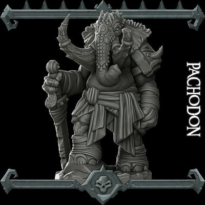 PACHODON Monster Resin 3D Printed Fantasy Miniature D&D Tabletop RPG