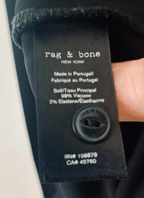 Stunning $375 Rag & Bone Sabeen Shirtdress in Black-NEW- Without Tags, Size M  - Image 3 of 4