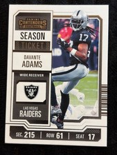 2023 Panini Contenders Davante Adams Las Vegas Raiders Season Ticket Football Ca