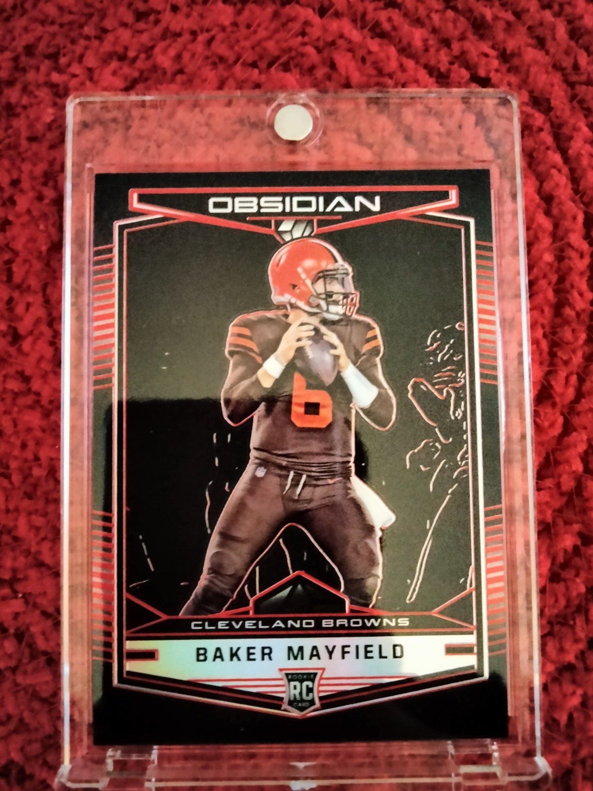 2018 Obsidian Baker Mayfield RC RED 3/5 SUPER RARE!! BEAUTIFUL GRADEABLE CARD 🔥
