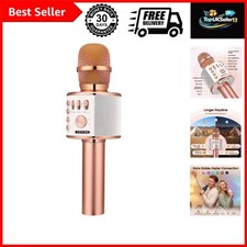 Wireless Bluetooth Karaoke Microphone,3-in-1 Portable Handheld Karaoke Mic Sp...