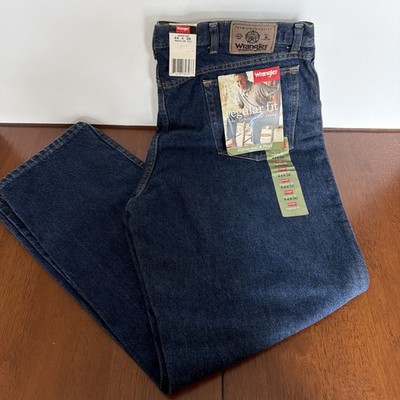 Vtg Wrangler Hero Regular Fit Men s Jeans Blue Premium Denim Size 44x30 NWT  Y2K