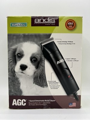 Andis AGC Super Duty 1-Speed Detachable Blade Pet Clipper w Box Tested Works