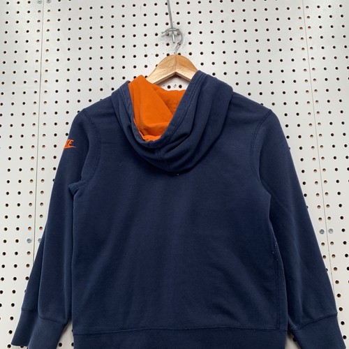 Nike Hoodie Sweatshirt Youth Small Size 8 Blue Orange Embroidered 17.5x21 - Picture 15 of 15