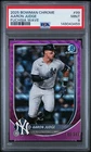 2025 Bowman Chrome Aaron Judge Fuchsia Wave Refractor #'d/299 #99 NY Yankees MVP