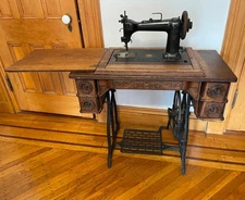 Wheeler & Wilson Treadle Sewing Machine D-9 being sold As-Is