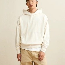 American Eagle Outfitters White Pullover Hoodie Sweatshirt Size Medium