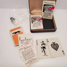 Vintage 1935 U.S. Playing Card Company (USPCC) Congress Bridge Deck Set With Dog