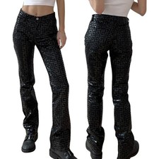 Guess Monogram Printed Glamour Jeans Size 26 Vintage VTG Y2K