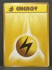 Lightning Energy Base Set 1996 Japanese Pokemon Card Vintage Light Play LP