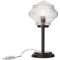 Brilliant Tischleuchte Tanic Braun Transparent Design Glas Max. 25W E14 Schalter