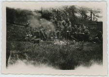 Orig. Foto soldados en vivac en ARLON Ardenas Bélgica mayo 1940