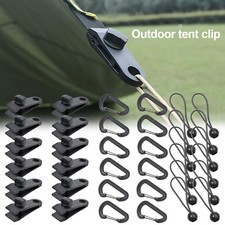 36 x Heavy Duty Reusable Tent Tarp Tarpaulin Clips Clamps Buckle Camping Tools