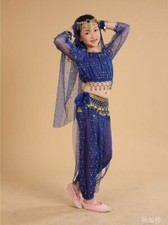 Multiple Colors Belly Dance Suit New Children's Indian Dance Dress Performance