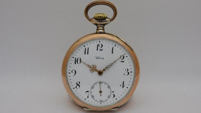 orologio da tasca in argento funzionante VIKING silver pocket watch working C60