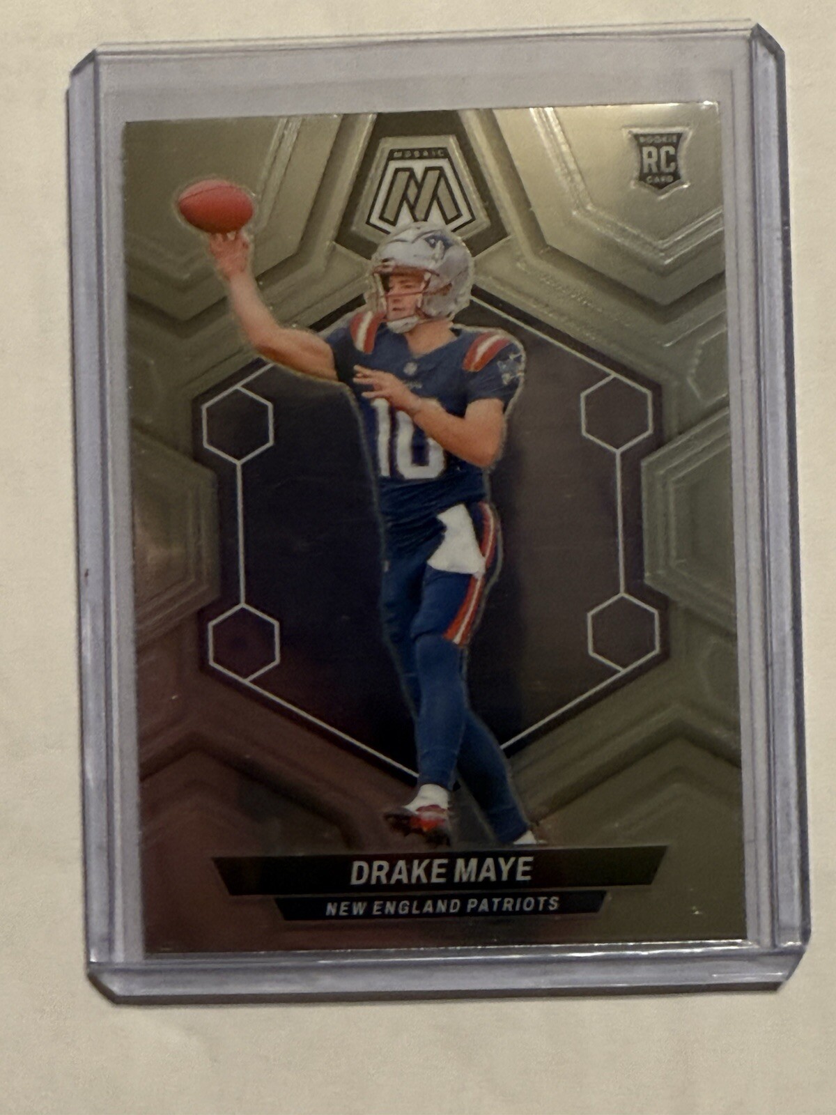 2024 Panini Mosaic Football #303 Drake Maye (RC) New England Patriots Rookie
