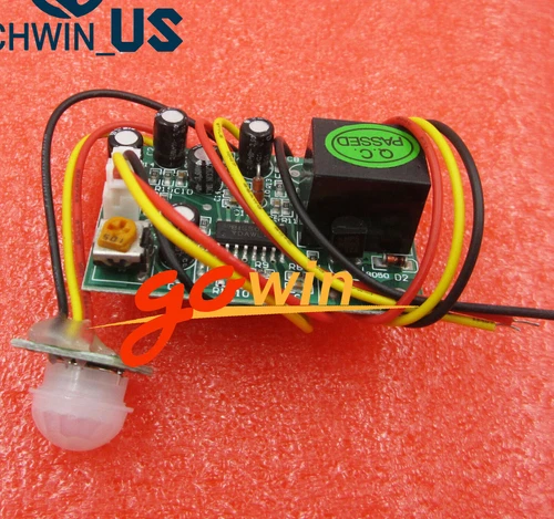 5PCS 12V PIR IR Pyroelectric Infrared Module Adjustable Relay Output Sensor TOP