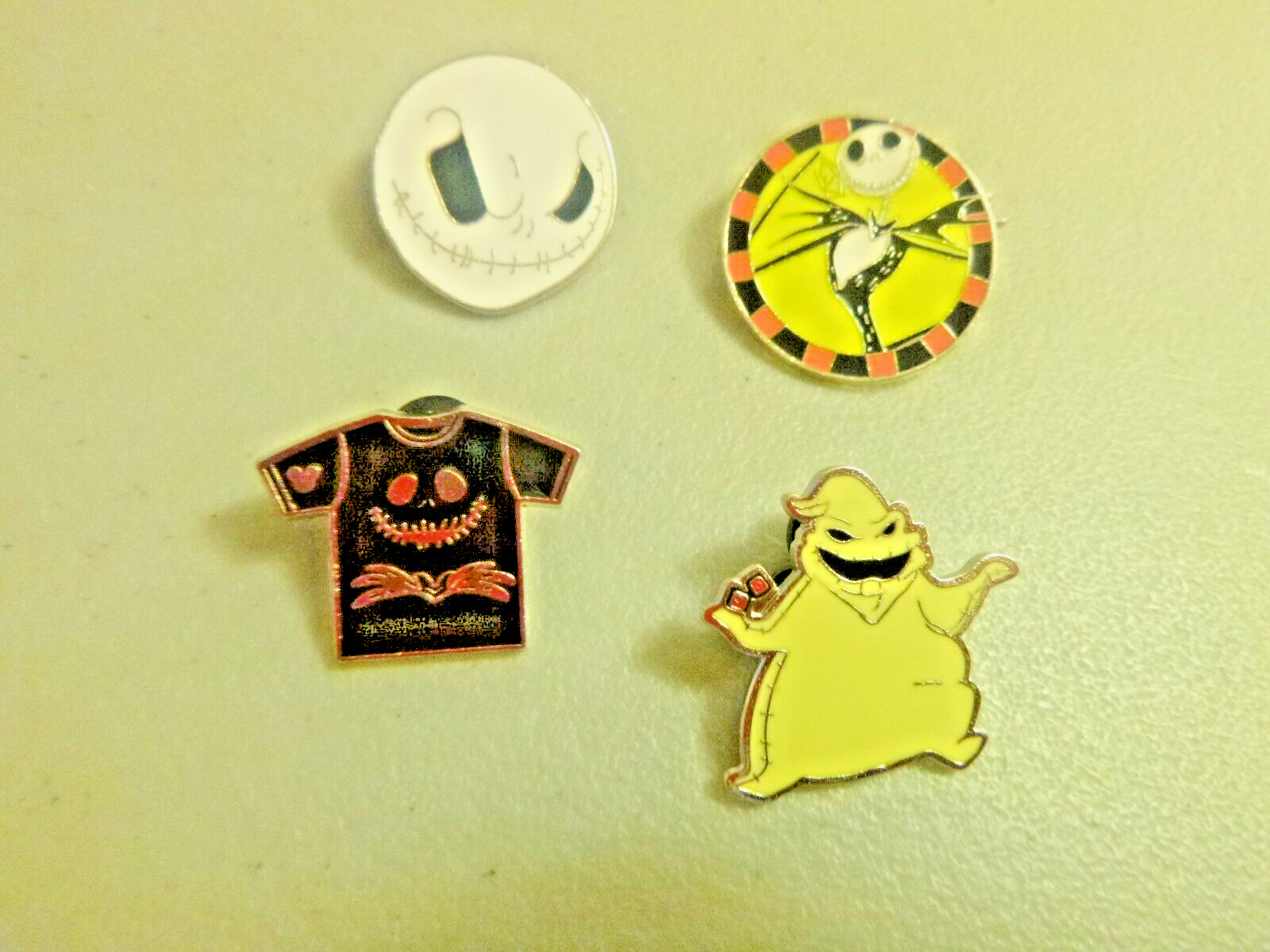Disney Pins - 4 Pins - 4 different Nightmare Before Christmas Pins (Jack, Oogie)