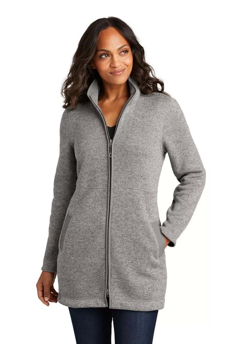 Port Authority L425 Womens Long Sleeves Arc Sweater Fleece Long