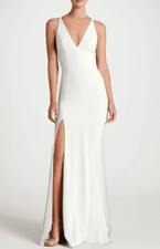 Dress the Population Iris gown in white, Medium